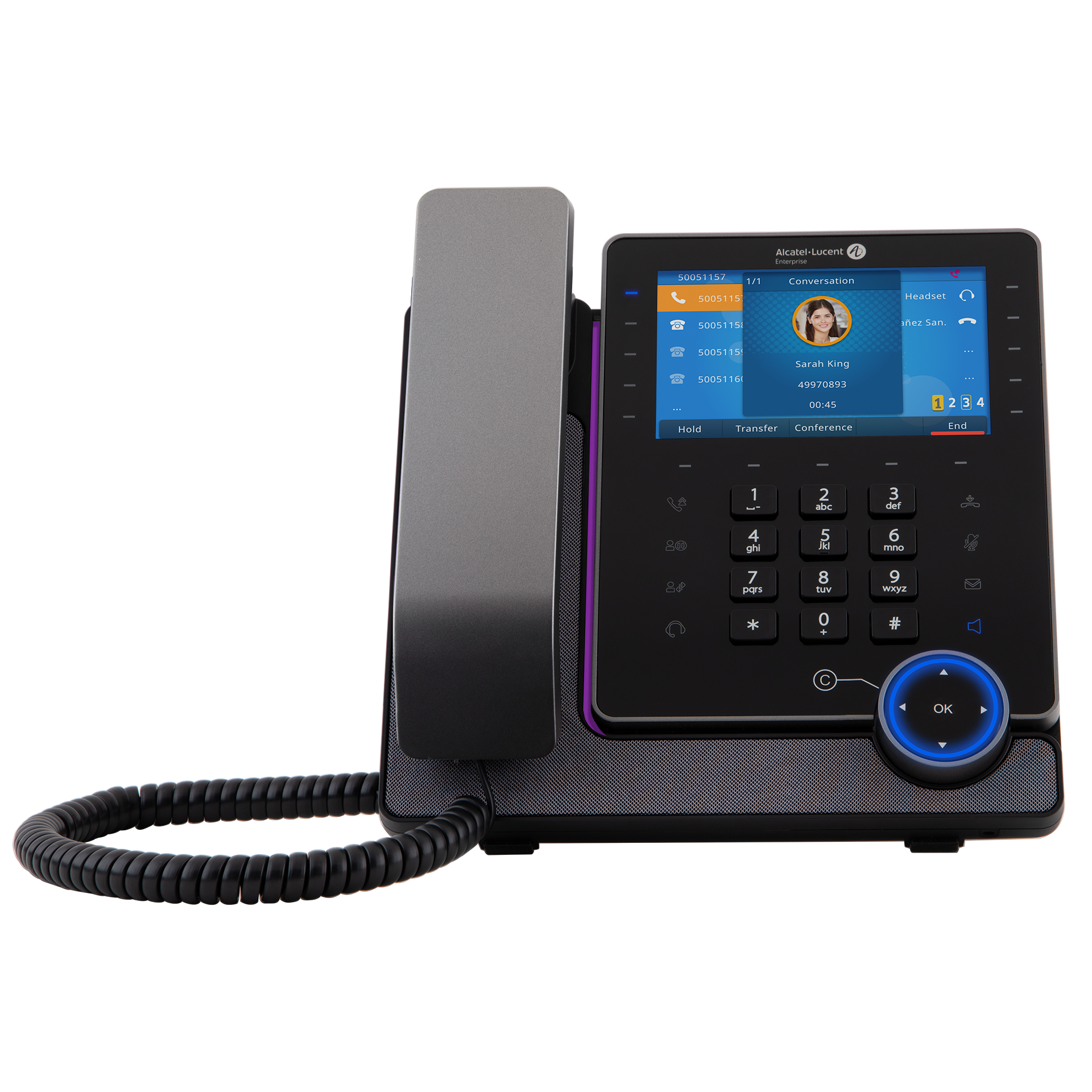Alcater-lucent Superwideband Handfree 5" 800x480 color display M8 DESKPHONE