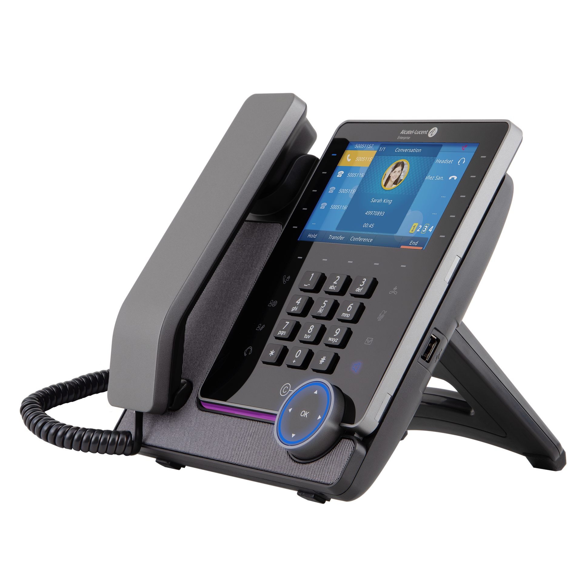Alcater-lucent Superwideband Handfree 5" 800x480 color display M8 DESKPHONE